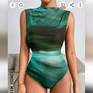 Green Shein Bodysuit